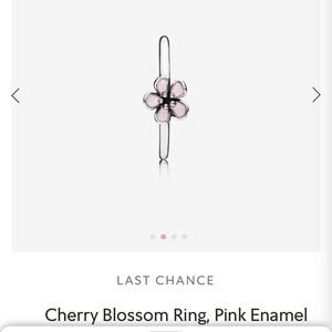 Pandora cherry blossom ring